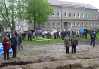 Požehnání základů věže kostela v Lenešicích 6.5.2010