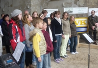 Požehnání základů věže kostela v Lenešicích 6.5.2010
