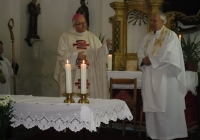Žehnání kostela Lenešice