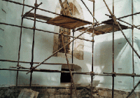 Zahájení oprav kostela Břvany 2003