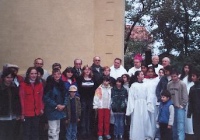 Dokončení opravy kostel Břvany 2004
