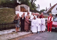 Oprava náhrobku Nehasice 2004