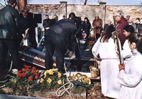 Pohřeb kostelníka J.Košťála ze Břvan