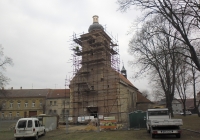 Nová kopule na věži kostela Lenešice 2018